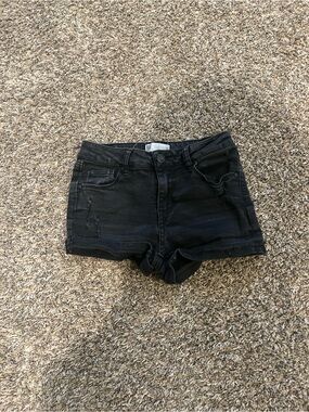 RSQ Black Denim Cutoff Shorts